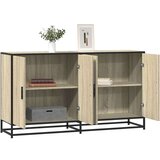 vidaXL Komoda sonoma hrast 134x35x76 cm izrađeno drvo | shoptok.hr