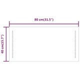  LED kopalniško ogledalo 80x40 cm | Shoptok.si
