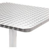 Vrtni stol srebrni 60 x 60 x 70 cm aluminijski | shoptok.hr