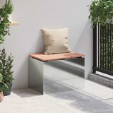  Vrtna klupa Srebrno 60 x 40 x 43 cm Pocinčani čelik | Eponuda.com