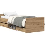  Okvir kreveta bez madraca boja hrasta artisan 90x190 cm | shoptok.hr