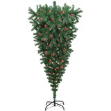  Opušteni umjetni božićni bor s balama Zelena 210 cm PVC | shoptok.hr