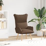 vidaXL Relaxacijska Stolica Smeđa Tkanina | shoptok.hr
