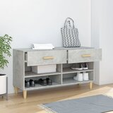 Ormarić za cipele boja betona 102x35x55 cm konstruirano drvo | shoptok.hr