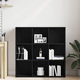  za knjige crni 98x29x97,5 cm od konstruiranog drva | shoptok.hr
