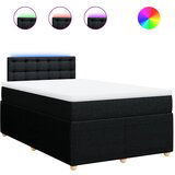 Maison Chic Box spring postelja - Vzmetna postelja z vzmetnico črn 120x200 cm blago SL23098, (21880433) | Shoptok.si