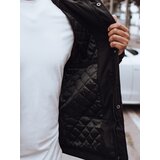 DStreet Kurtka męska przejściowa z kapturem pikowana podszewka czarna | shoptok.hr