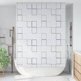  Roleta za tuš 160 x 240 cm s uzorkom kvadrata | shoptok.hr