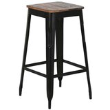  Tabure Home ESPRIT Smeđa Crna Drvo Metal 34 x 33 x 77 cm Cijene