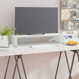 vidaXL Stalak za TV/Monitor Stakleni Bijeli 70x30x13 cm Cijene