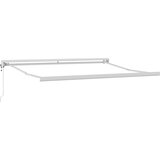 Tenda na uvlačenje antracit i bijela 3x2,5 m tkanina i aluminij | shoptok.hr
