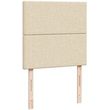  Okvir kreveta s oprugama i madrac krem 80x200 cm od tkanine | shoptok.hr