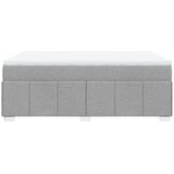  Krevet box spring s madracem svjetlosivi 140x200 cm od tkanine Slike