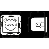 Jung SCHUKO vtičnica A1520-15CAWW, (20888144) | Shoptok.si