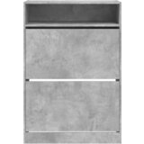 Ormarić za cipele s 2 ladice siva boja betona 80 x 34 x 116 cm | Eponuda.com