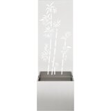 vidaXL Vrtni Sadič s Dekorativnom Pločom Srebrna 50 x 140 cm | shoptok.hr