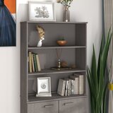Furnova Zgornja omarica HAMAR svetlo siva 85x35x100 cm trdna borovina, (21930920) | Shoptok.si