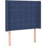  Uzglavlje s ušima plavi 103x16x118/128 cm od tkanine | shoptok.hr