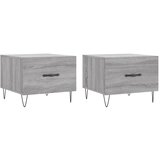  The Living Store Klubske mizice 2 kosa sive sonoma 50x50x40 cm inženirski les - Klubska Mizica, (21441950) | Shoptok.si