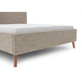 Meise Möbel Bež tapecirani bračni krevet s prostorom za odlaganje s podnicom 160x200 cm Riva – | shoptok.hr