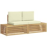  Set vanjskih sofa Bijela 182,5 x 63 x 73 cm Poliester | shoptok.hr