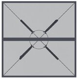  3-dijelni vrtni blagovaonski set antracit metalni mrežasti | shoptok.hr