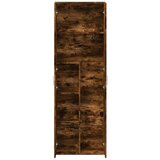  Visoka komoda dimljeni hrast 60x35x180 cm konstruirano drvo | shoptok.hr
