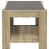  Stolić za kavu LED boja hrasta 73x53x45 cm konstruirano drvo | shoptok.hr