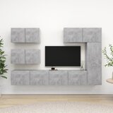  6-dijelni set TV ormarića siva boja betona konstruirano drvo | shoptok.hr