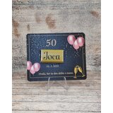  Sladka darilca za Abrahama – črna ploščica z zlato čokoladico KABR 100-16a | Shoptok.si