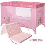Lorelli PRENOSIVI KREVET MOONLIGHT 1 NIVO + POKLON DUSEK CLASSIC 60/120/5CM - PINK Cene