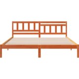  Konstrukcija postelje z vzglavjem Voskast rjav 150 x 200 cm, (5000128346) | Shoptok.si