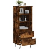  Visoka komoda boja hrasta 40x36x110 cm od konstruiranog drva Slike