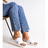 Gemre White platform slides Linah | Shoptok.si