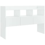 vidaXL Komoda visok sijaj bela 105x30x70 cm iverna plošča | Shoptok.si