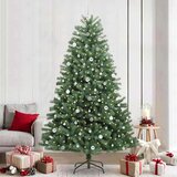 VidaXL Umjetno božićno drvce s nogom Zelena 240 cm PVC i metal VidaXL Umjetno božićno drvce s nogom Zelena 240 cm PVC i metal Slike