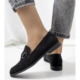 Gemre Black leather low shoes Talisa | Shoptok.si