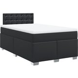  The Living Store Box spring postelja z vzmetnico črna 120x200 cm umetno usnje - Box Spring Postelja, (21496978) | Shoptok.si