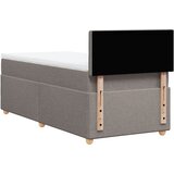  Krevet s oprugama i madracem smeđesivi 80x200 cm od tkanine | shoptok.hr
