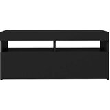 vidaXL TV ormarić s LED svjetlima crni 90x35x40 cm | shoptok.hr