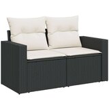 vidaXL 4-dijelni set vrtnih sofa od poliratana s jastucima crni | shoptok.hr