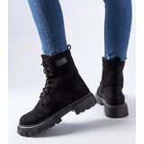Gemre Black insulated eco-suede ankle boots Mestervi | Shoptok.si