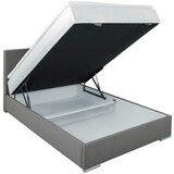 CARRYHOME POSTELJA Z VZMETNICO 120 cm x 200 cm , tekstil siva | Shoptok.si