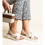 Gemre Beige platform sandals Burnet | Shoptok.si