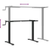  Samostojeći okvir za stol crni (94-135)x60x(70-114) cm čelični | shoptok.hr