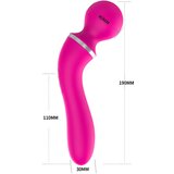 Lonelyi Lonely - Masažni aparat z izmenljivo glavo in vibrator za točko G (roza), ki ga je mogoče polniti 2v1 | Shoptok.si