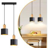 Nettlife LED Stropna Svetilka 60W 50cm Črn Les, Zatemnilna Obročasta s Pomnilnikom za Pisarno, (5000491378) Cene