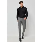 ALTINYILDIZ CLASSICS Men's Gray Slim Fit Slim Fit Flexible Classic Trousers. Cene