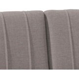  Tapecirani uzglavlje Sivo-smeđa 200 cm Čvrsto borovo drvo | shoptok.hr