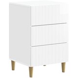 vidaXL Noćni ormar s ladicama Bijela visokog sjaja 43 x 41 x 66 5 cm - Bijela visokog sjaja | shoptok.hr